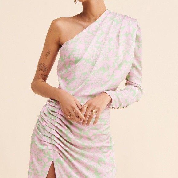 Free People Azulu Sunny Satin Gown Small NWT - Picture 8 of 9